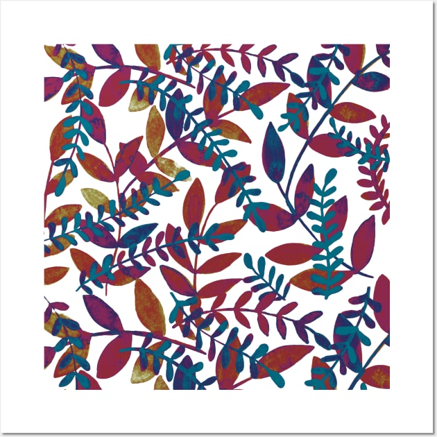 Watercolor branches - multicolor Wall Art by wackapacka